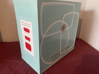 Martha Stewart Red 3 Piece Silicone Bakeware Set