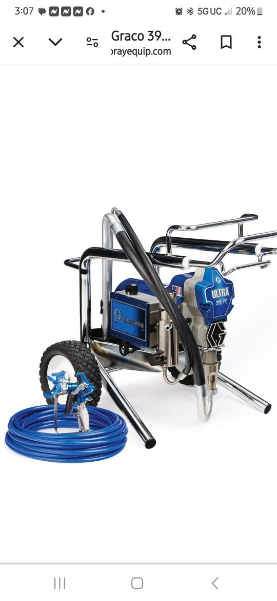 Graco Ultra 395 Airless Paint Sprayer. PRICE SLASHED TO $800