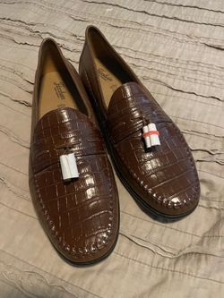Florsheim Men’s Pisa Cognac Leather Tassel Loafer 18469-03 Size 14
