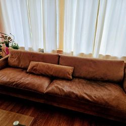 Leather Platform Sofa