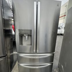 Kenmore 4 Door  Stainless Steel Refrigerador Like New 