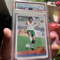 1993 upper deck World Cup Portugal Luis figo future star PSA 8