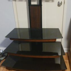Three Tiered Smoked Glass TV Stand. Brand New,