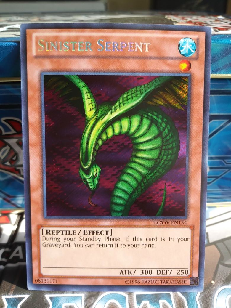YUGIOH SINISTER SERPENT SECRET RARE MINT CONDITION!!! for Sale in Pomona,  CA - OfferUp