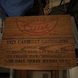 1971 Cruse Wine Crate French 