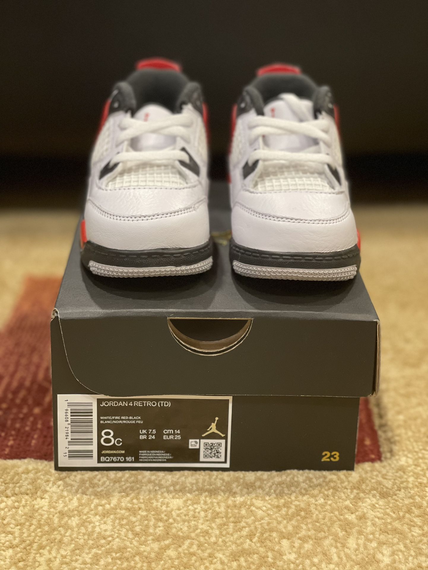 Jordan 4 Red Cement TD 8C