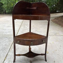 Mahogany Corner Washstand - 19th Century