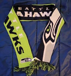 Seattle Seahawks Fan Scarf. One Size