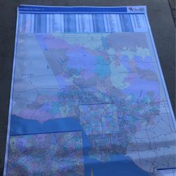 Market Maps Los Angeles County Wall Mount Map