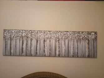 Winter tree painting