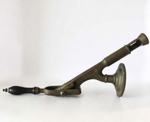 The Merritt English Bar Top Brass Corkscrew