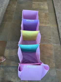 Kids Clothes Day Of The Week Closet Organizer