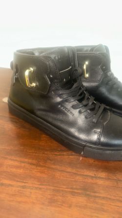 BUSCEMI 100 MM High Top Leather Sneakers