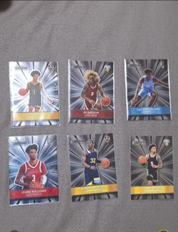 Shiny Wild Card Alumination Basketball Cards Lot of 6