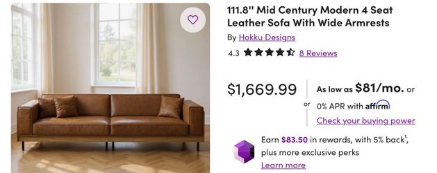 Leather sofa