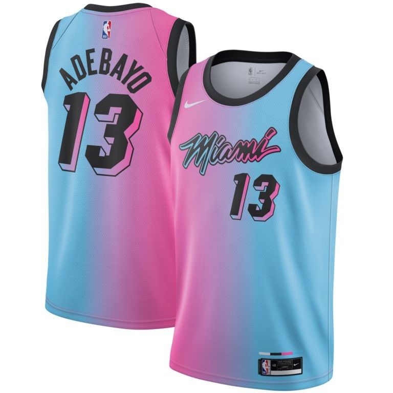 Nike Miami Heats Bam Adebayo ViceVersa Swingman Jersey City