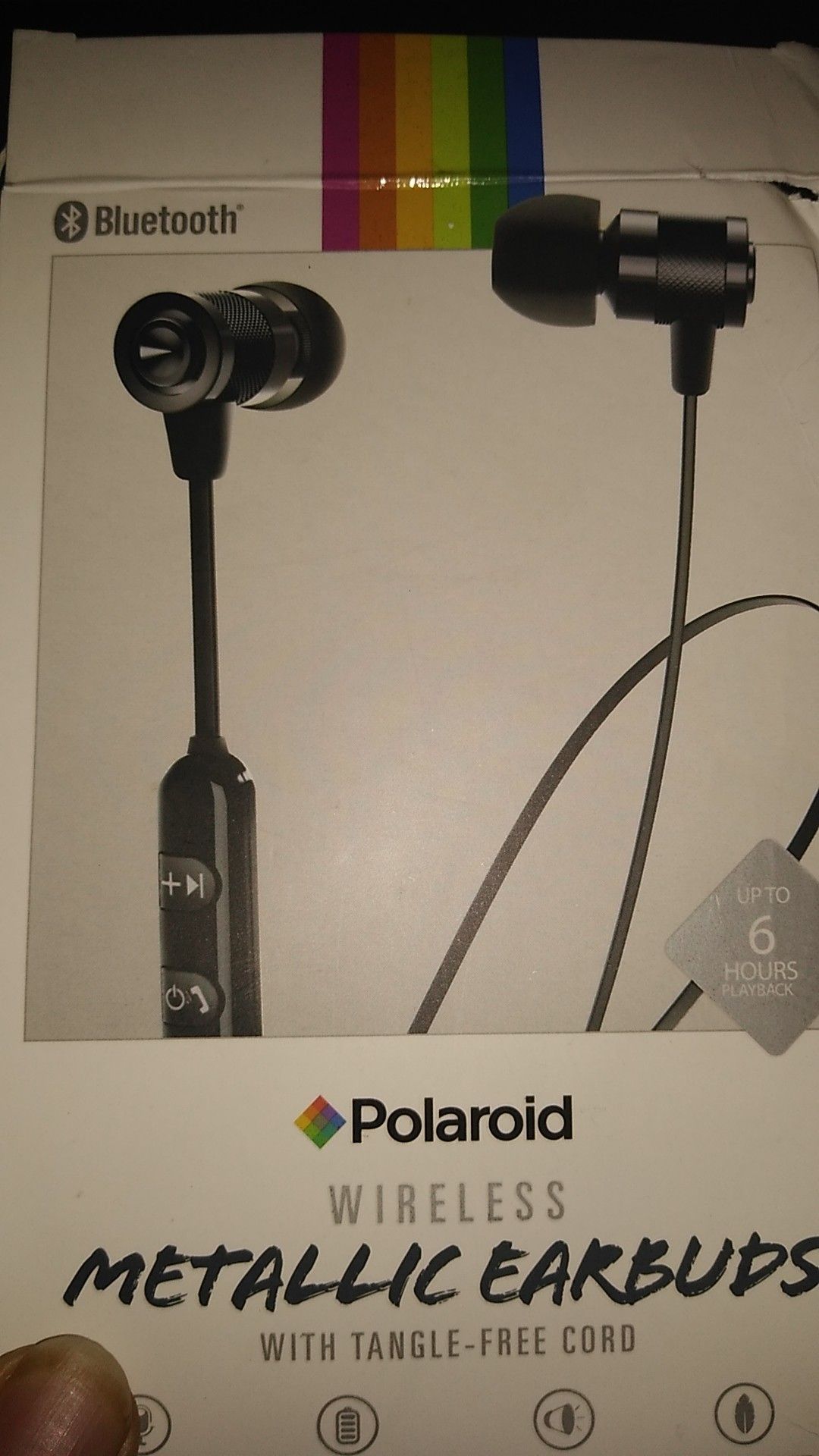 Polaroid wireless metallic earbuds