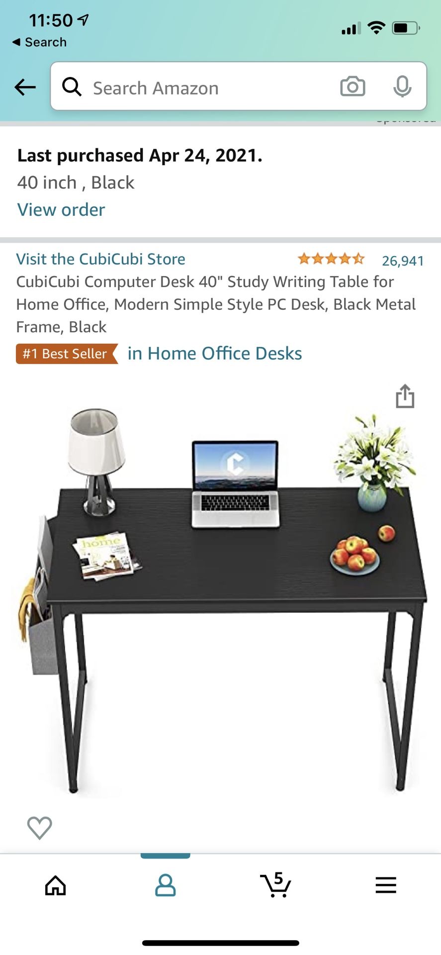 Computer Desk 40/50 Home Office Writing Study PC Laptop Table