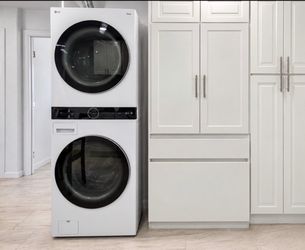LG ThinQ Stacked Washer Dryer Unit