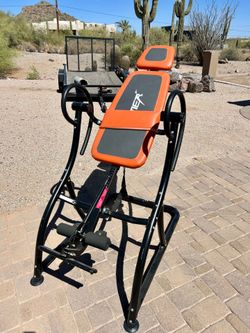 Tilt table for back decompression/stretching