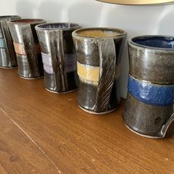 5 Handmade Ceramic Mugs