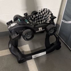 Formula Racing Car Baby Walker – Black & White