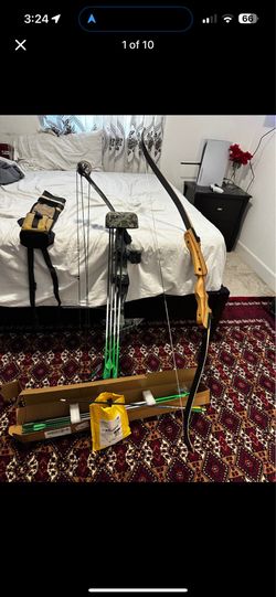 Compound and Recurve Bow Set with Accessories