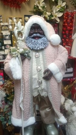 New 33 in African American Santa Claus very detailed