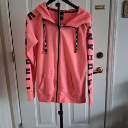 Women's PINK Jacket With Hood Very Good Condition 