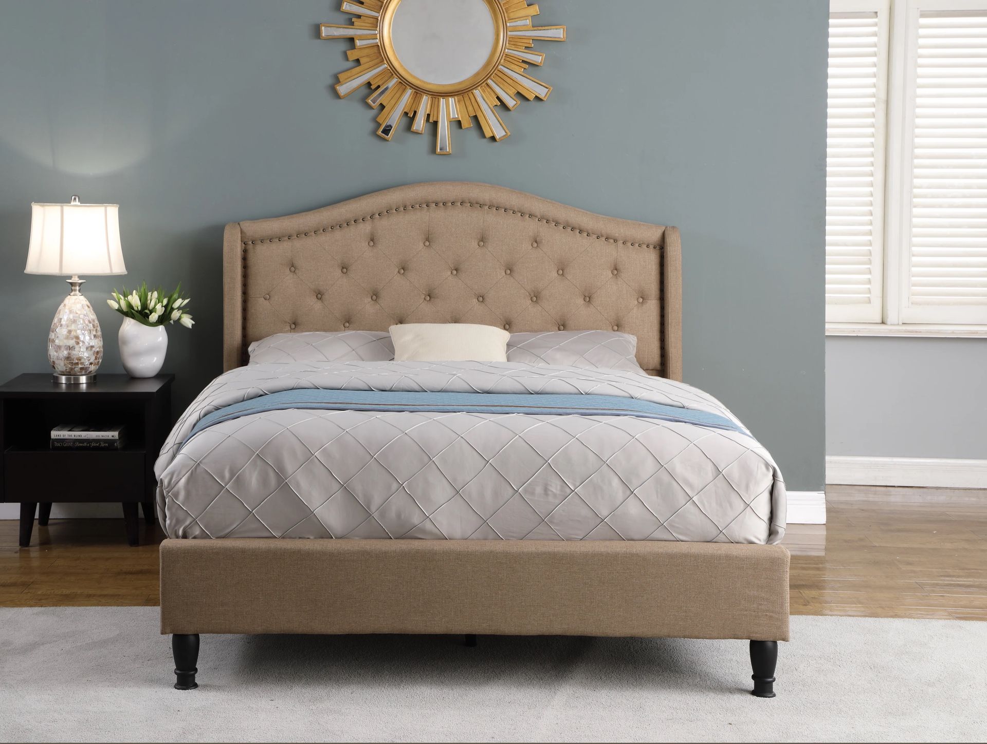 Wayfair Upholstered Full Size Bed for Sale - No Mattress