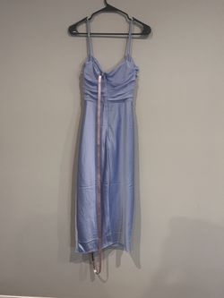 knee length dresses for ladies Genevive Draped Satin Dress 14 / Matcha main image 0