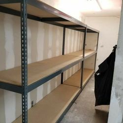 Industrial Shelving 96 in Wide x 24 in Deep Heavy Duty Boltless Storage Metal Racks Delivery Available 