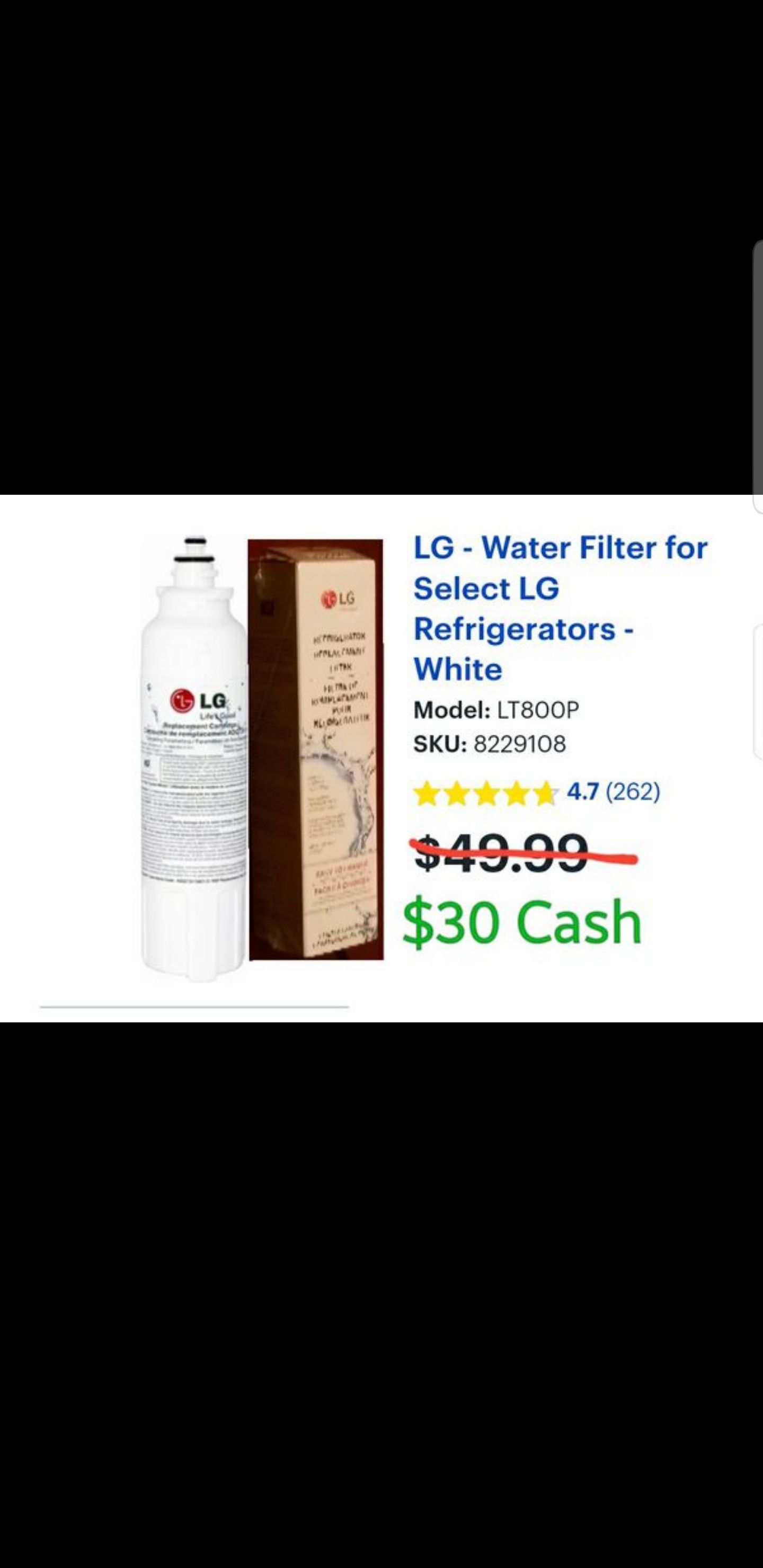 LG Water Filter LT800P for refrigerator