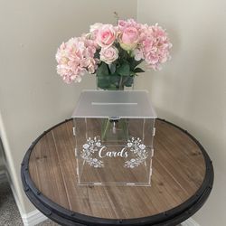 Acrylic Wedding Cards Box 