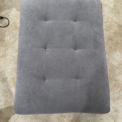 Grey Storage Ottoman