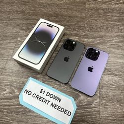 Apple IPhone 14 Pro - Black Friday ! 10% Off! $1 DOWN Today