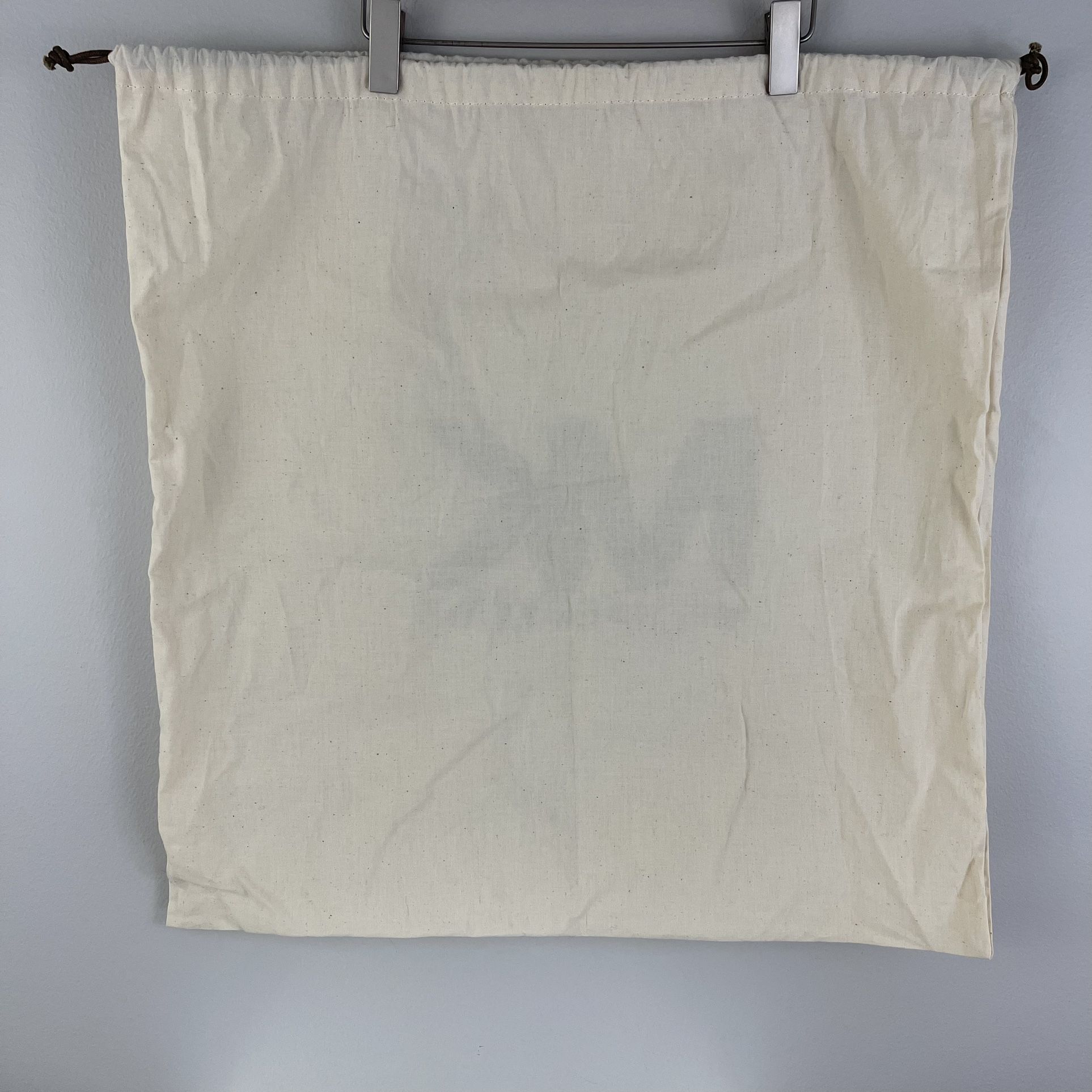 MICHAEL KORS Beige Creme Brown Logo Drawstring Tote Dust Bag