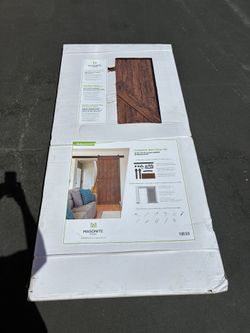 Sliding Barn Door Slab with Hardware Kit, Auburn