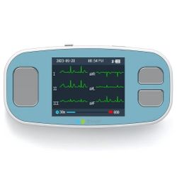 EMAY 6L Portable ECG Monitor | Record ECG and Heart Rate in 6 Channels | Compatible with Smartphone and PC | No Subscription Required