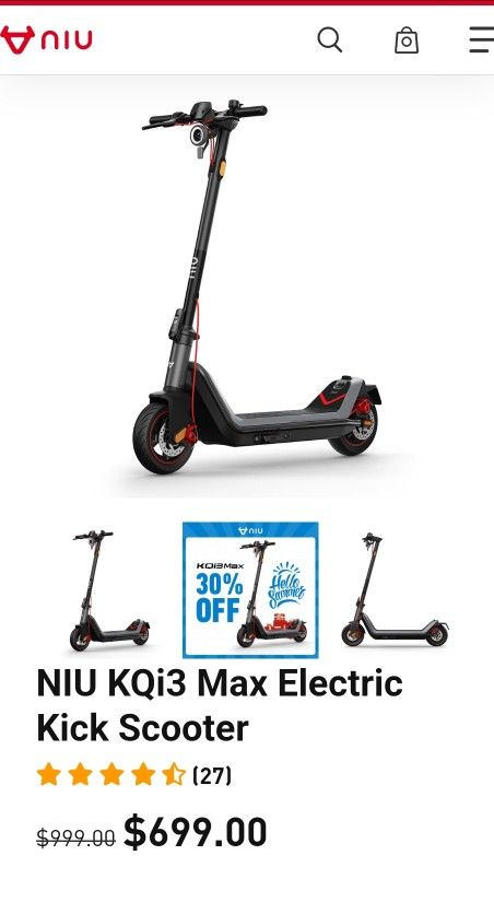 Niu Electronic Scotter Cheap ... Cheap ... Cheap