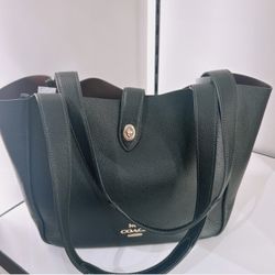 COACH Hadley Turnlock Tote Bag black