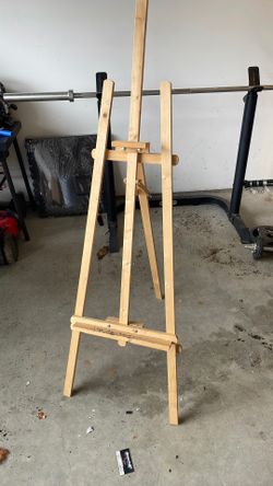 wood easel