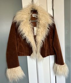 SHOW ME YOUR MUMU WOMEN'S PENNY LANE CROPPED COAT M.