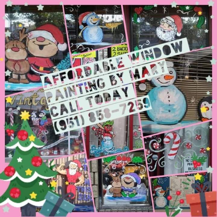 Holiday Window Painting 