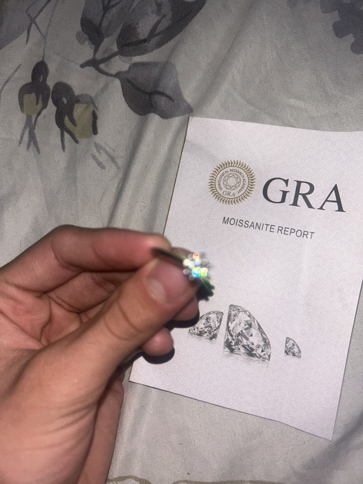 moissanite ring adjustable 