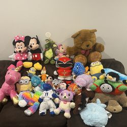 Plushies, Teddy Bears, Micky Mouse And Many More Toys