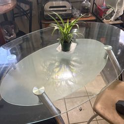Glass Top Kitchen Table 