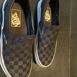 Checkered Vans Shoes Size 4.5