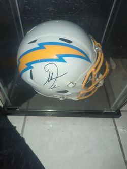 Antonio Gates Autograph Chargers  Replica Helmet 