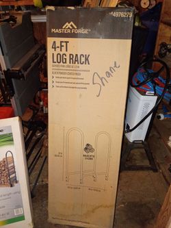 Master Forge Black 4' Log Rack